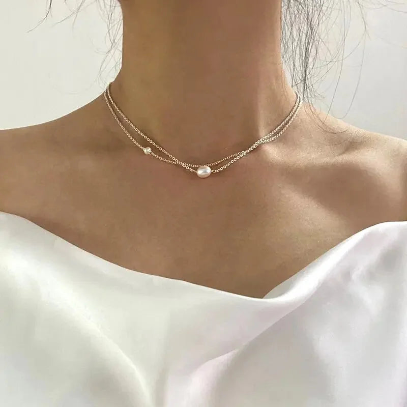 Classic Freshwater-Style Pearl Necklace