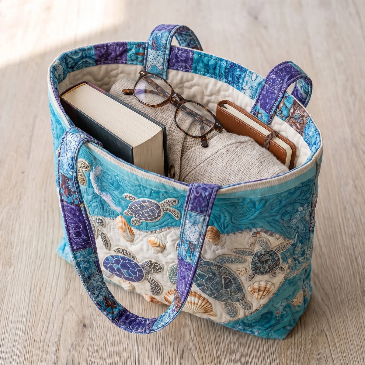 Cordula | Turtle Love Quilted Tote