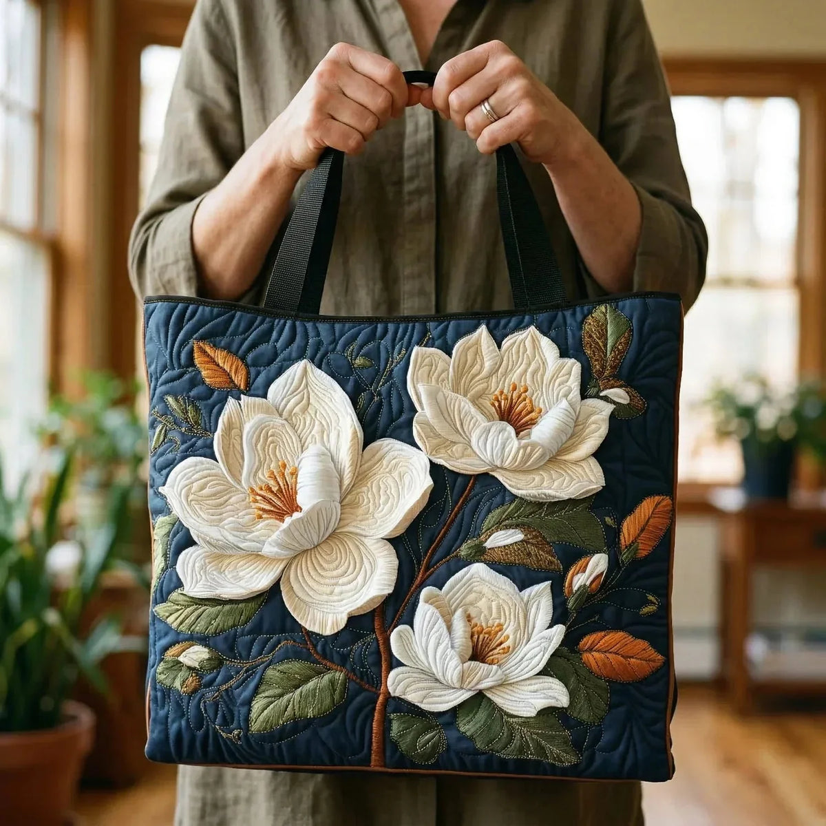 Cynthia | Magnolia Quilted Tote