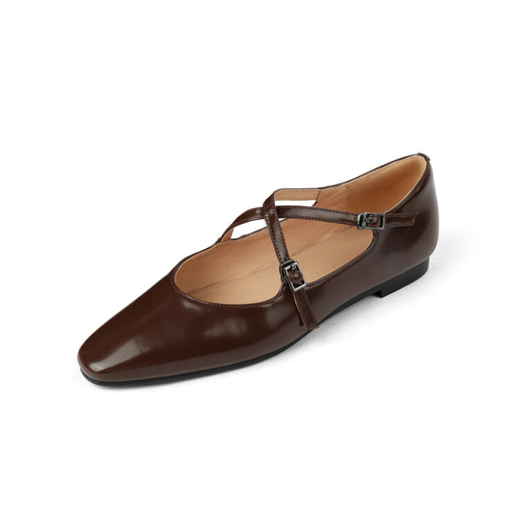 Lorne Genuine Leather Flats