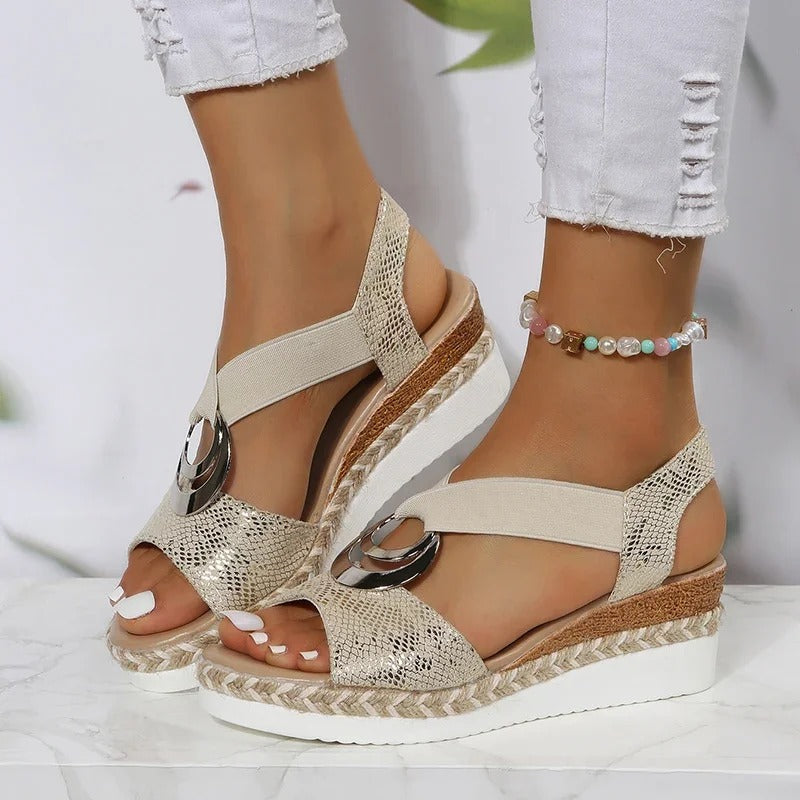 Floriana | Adjustable Platform Sandals