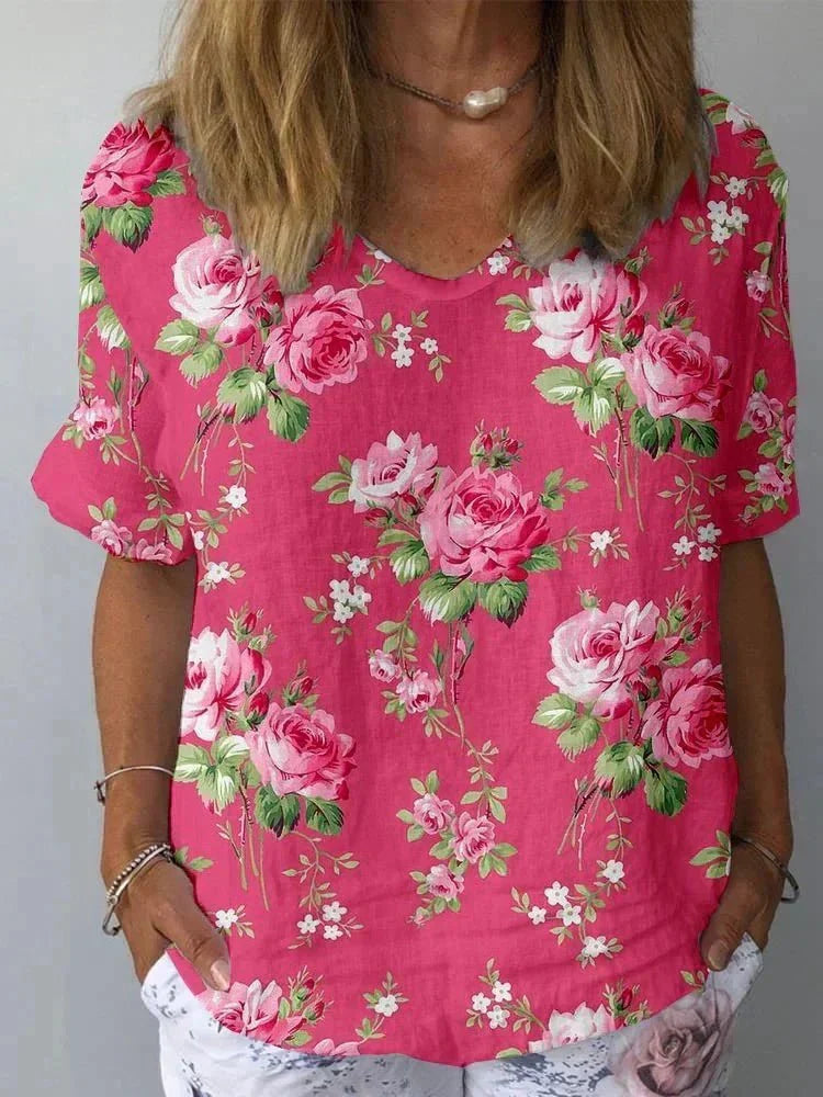 Anneliese | Artistic Floral Shirt