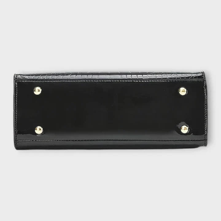 Maison Verdelle - Shiny Crocodile Skin Pattern Handbag