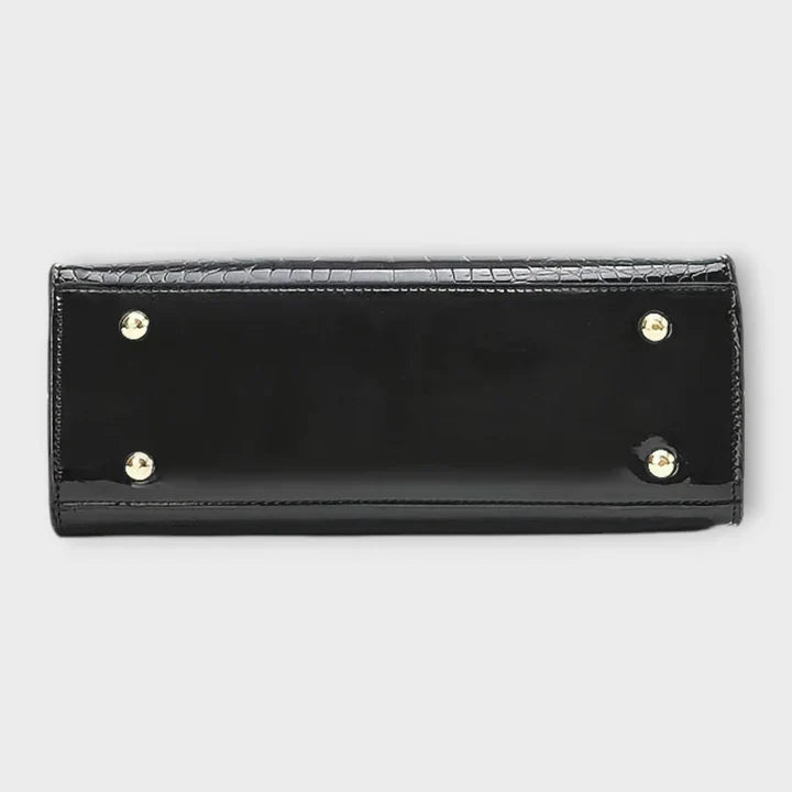 Maison Verdelle - Shiny Crocodile Skin Pattern Handbag