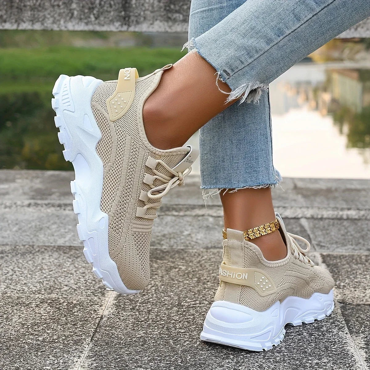 Sybil | Breathable Knit Sneakers
