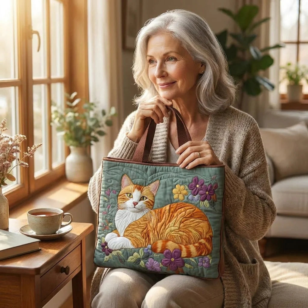 Delilah | Orange Tabby Cat Tote