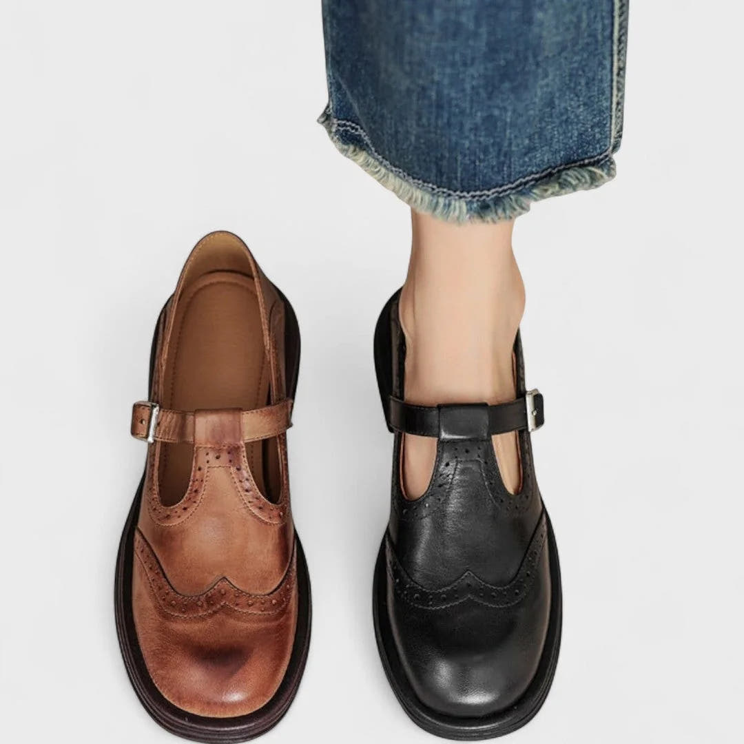 Delphine | Heeled Comfort Mary Janes