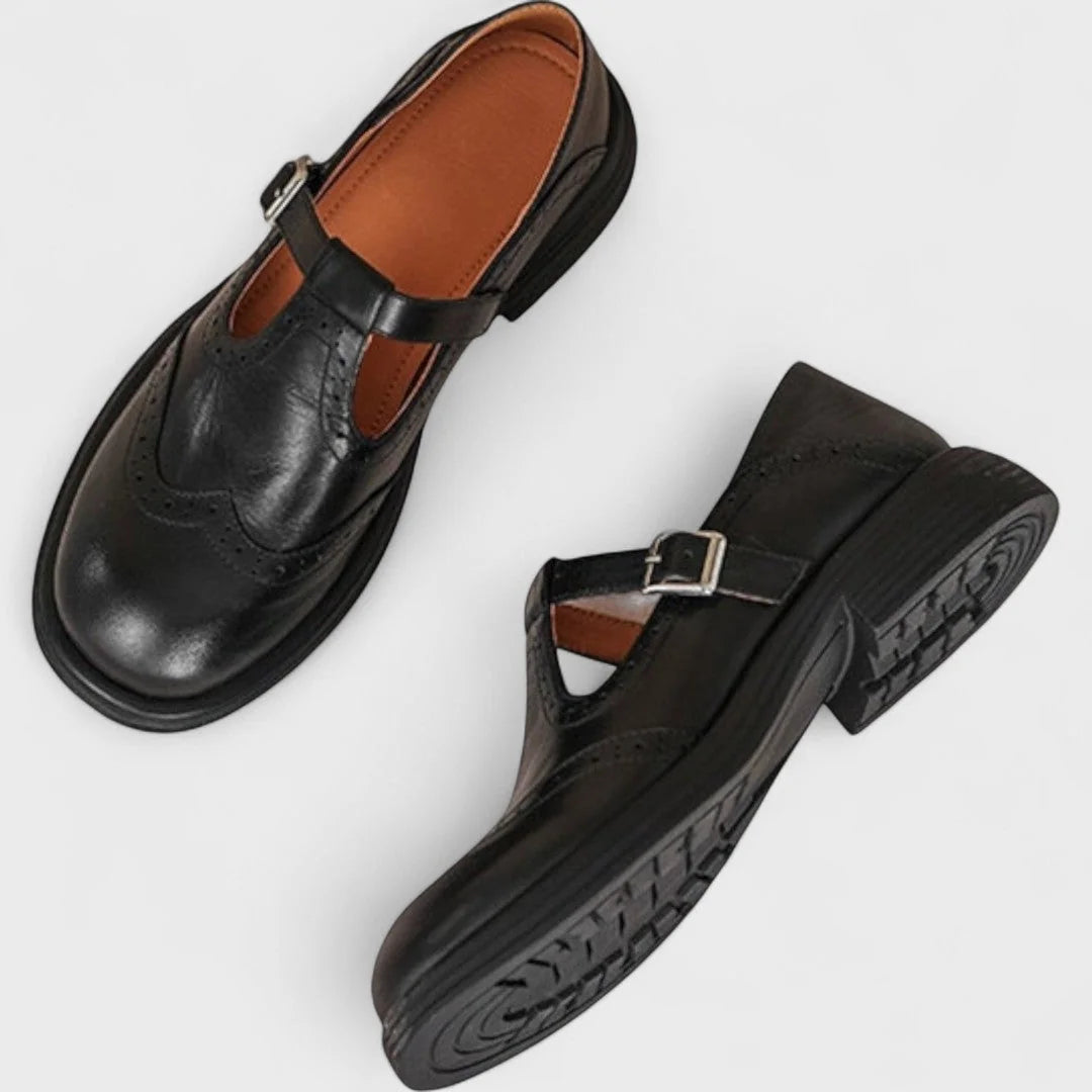 Delphine | Heeled Comfort Mary Janes
