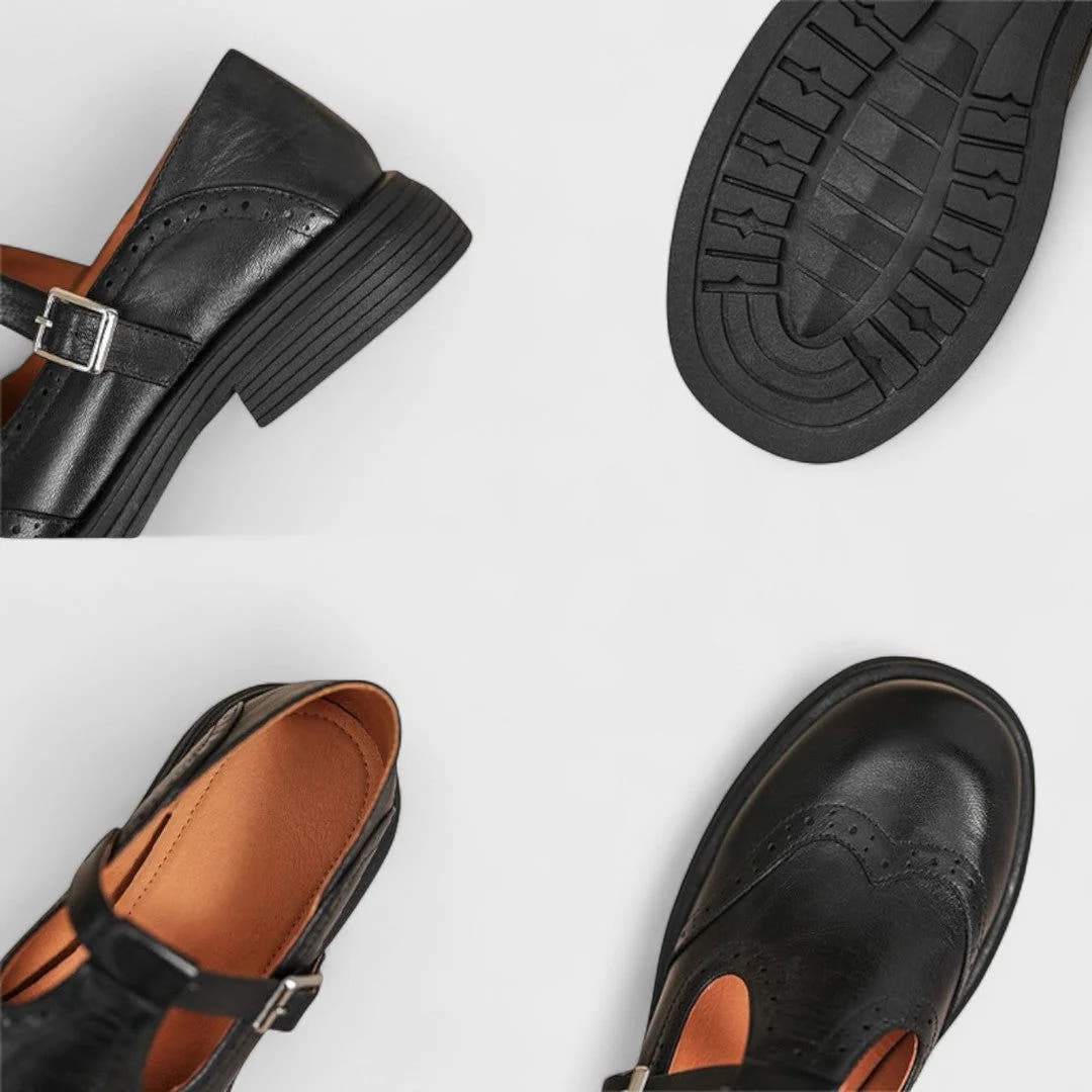 Delphine | Heeled Comfort Mary Janes