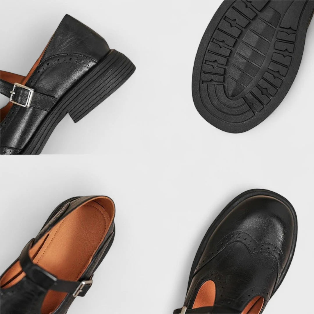 Delphine | Heeled Comfort Mary Janes