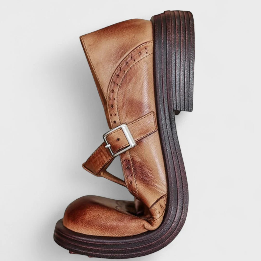 Delphine | Heeled Comfort Mary Janes