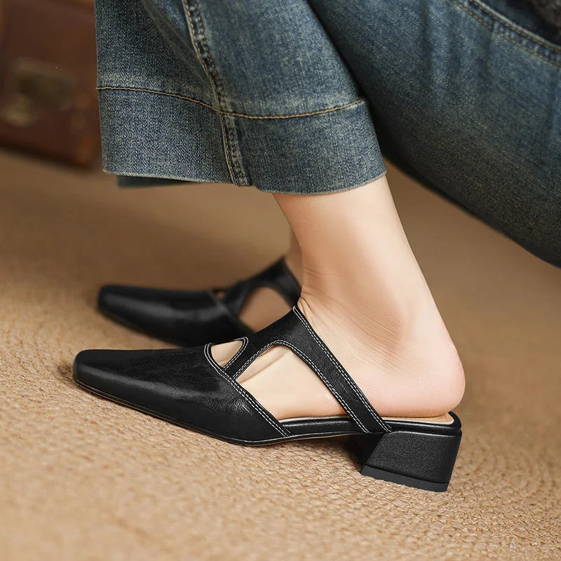 Dessa | Genuine Leather Mules