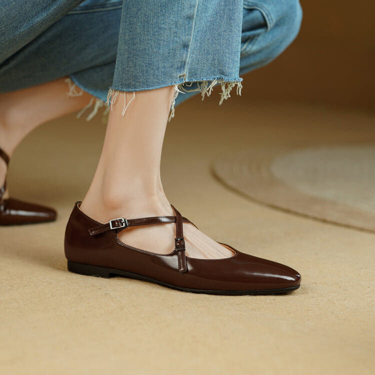 Lorne Genuine Leather Flats