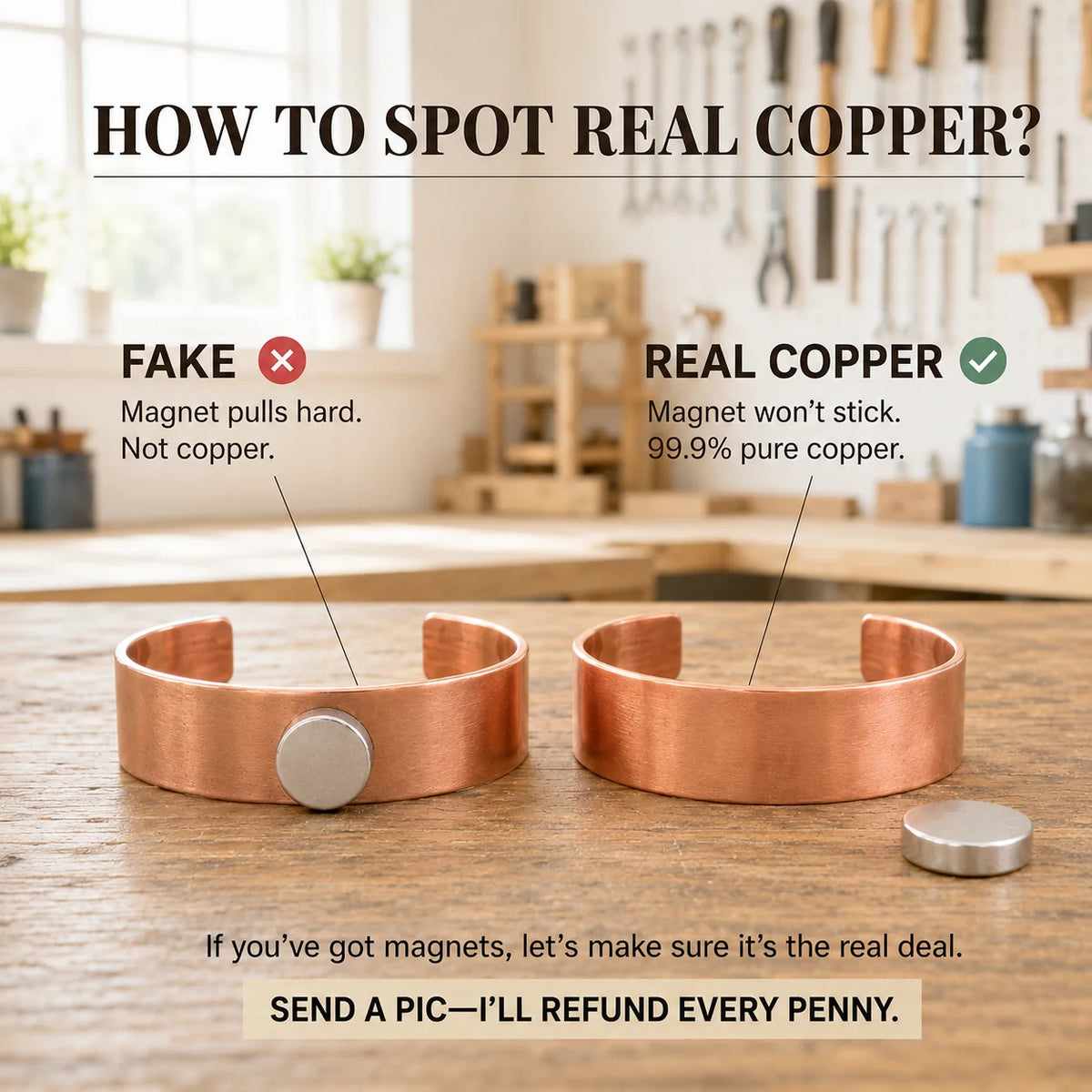 Dint Copper Ring