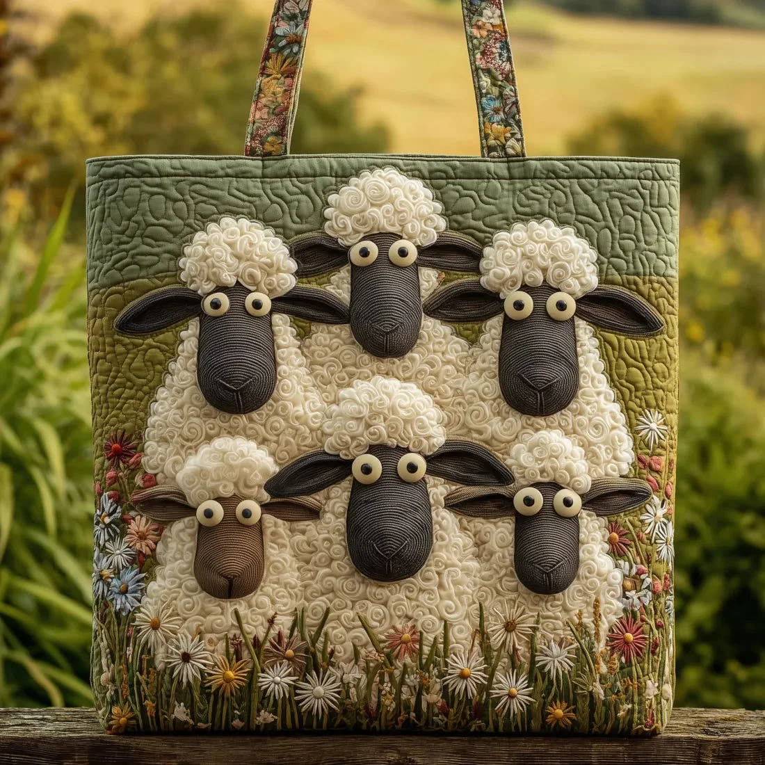 Dolly | Five Sheep Quilted Tote