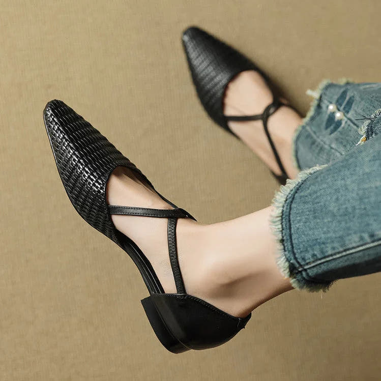 Dona | Genuine Leather Heels