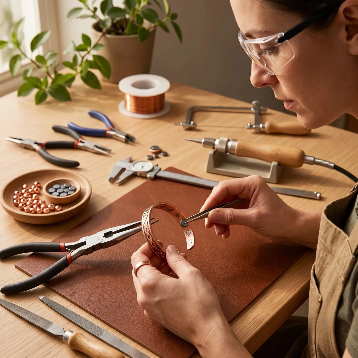 Dot Copper Bracelet