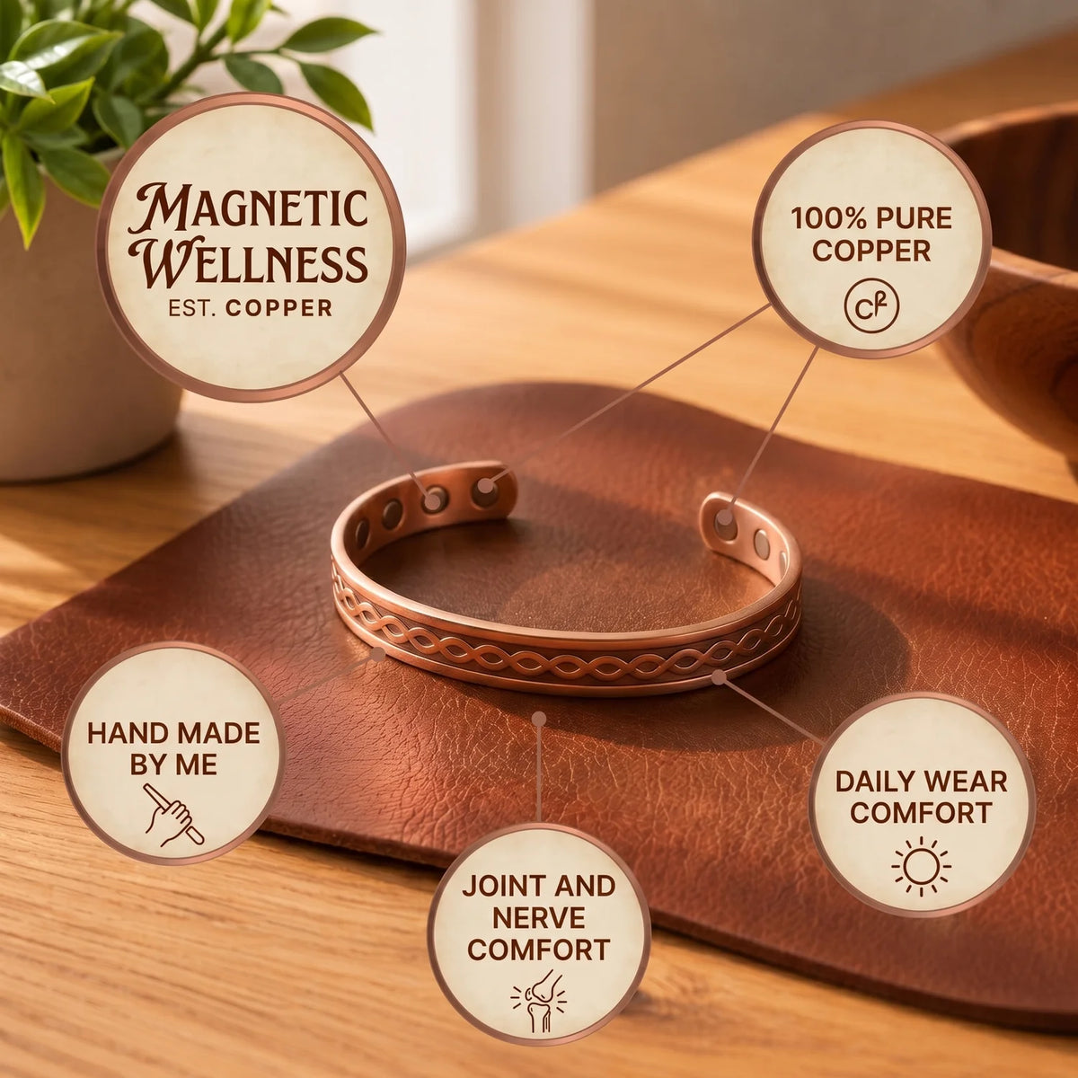 Dot Copper Bracelet