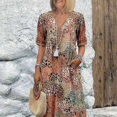 Rachel Vibrant Midi Dress