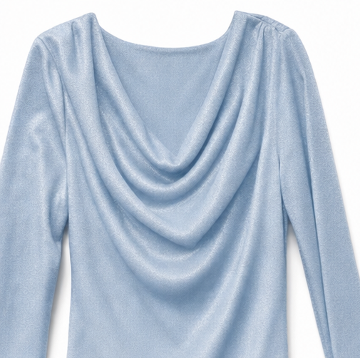 Mariette | Velvet Cowl-Neck Midi Dress