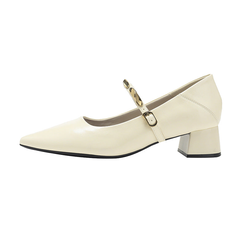 Eloria Lambskin Mary Janes