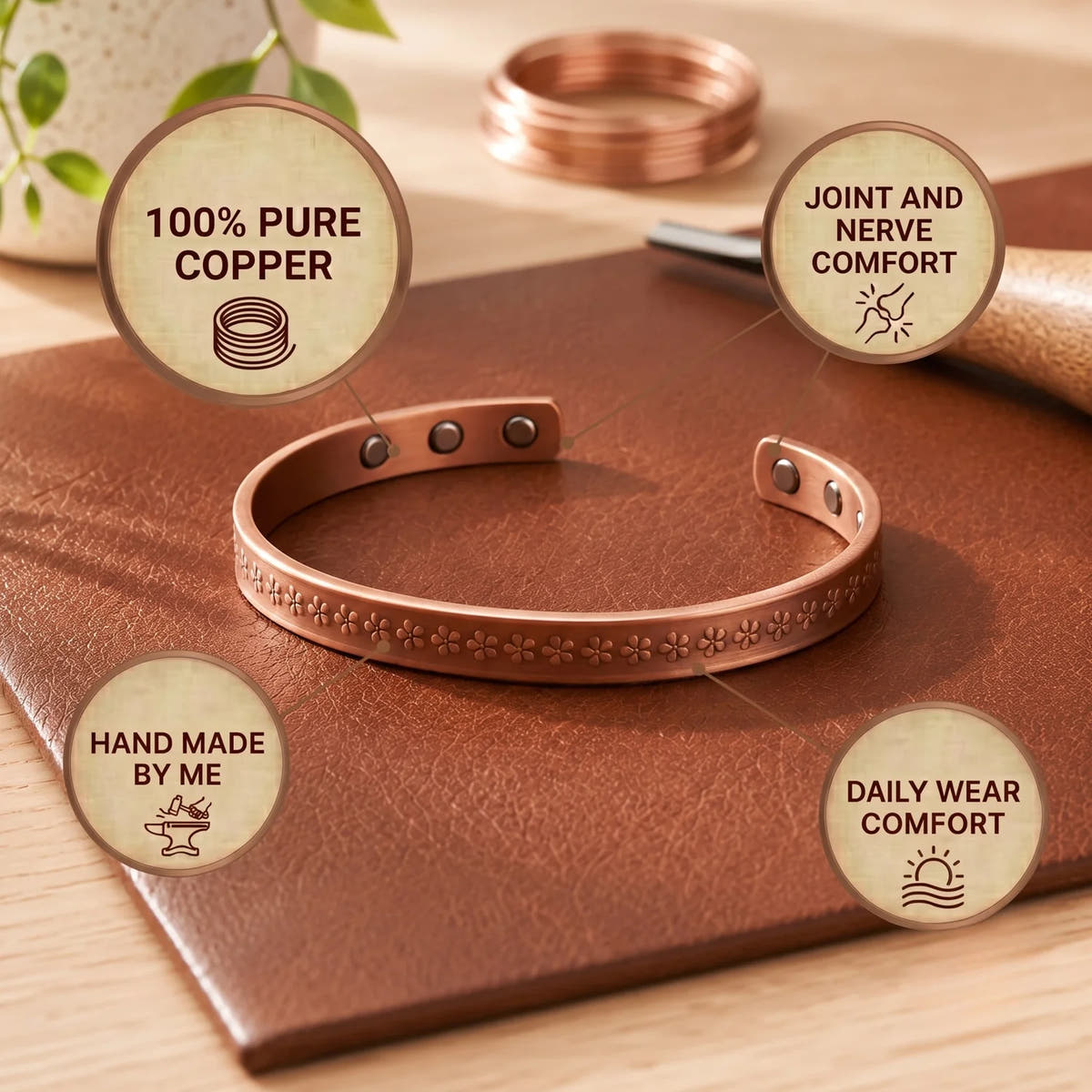 Eave Copper Bracelet