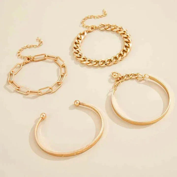 Elan Mercer Bracelet Set | Gold