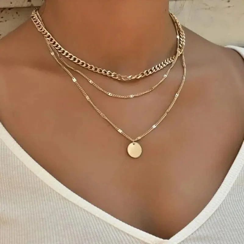 Elegant Gold-Tone and Silver-Tone Necklace