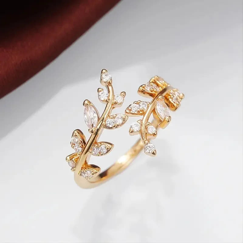 Elegant Vine Gold Ring | Gold