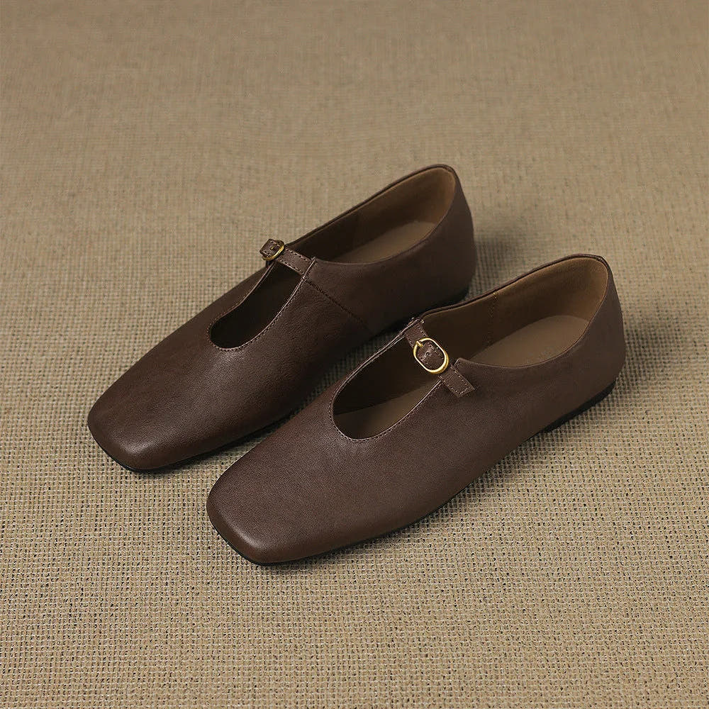 Elspeth | High-Vamp Mary Jane Flats