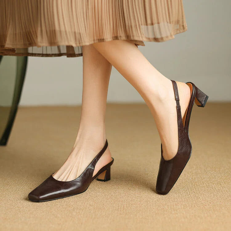 Ersa | Genuine Leather Slingbacks
