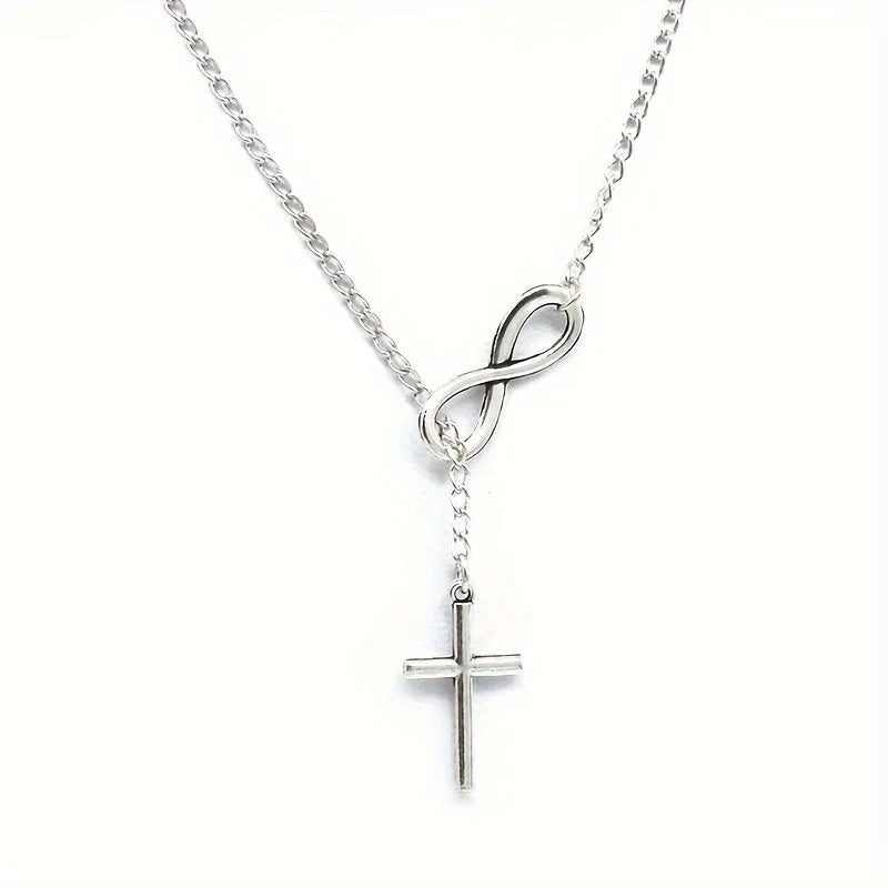 Eternal Cross Pendant Necklace | Gold