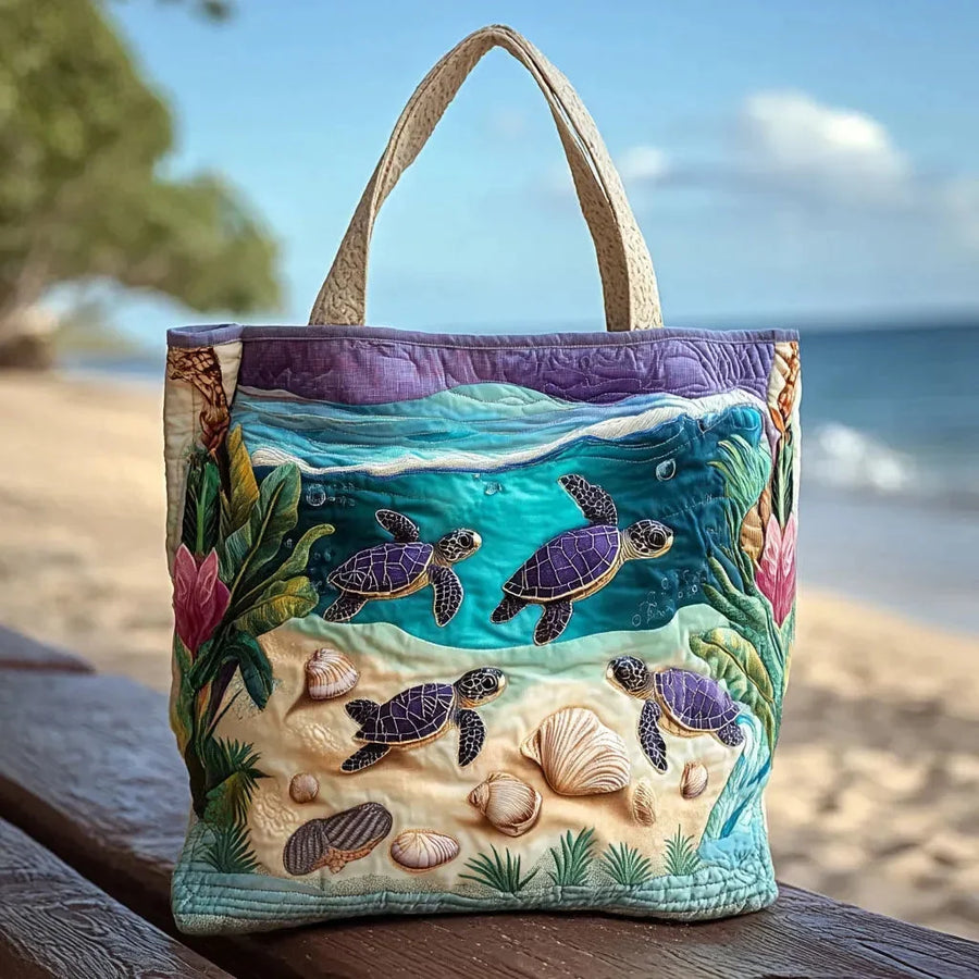 Eudora | Lagoon Spirit Quilted Tote