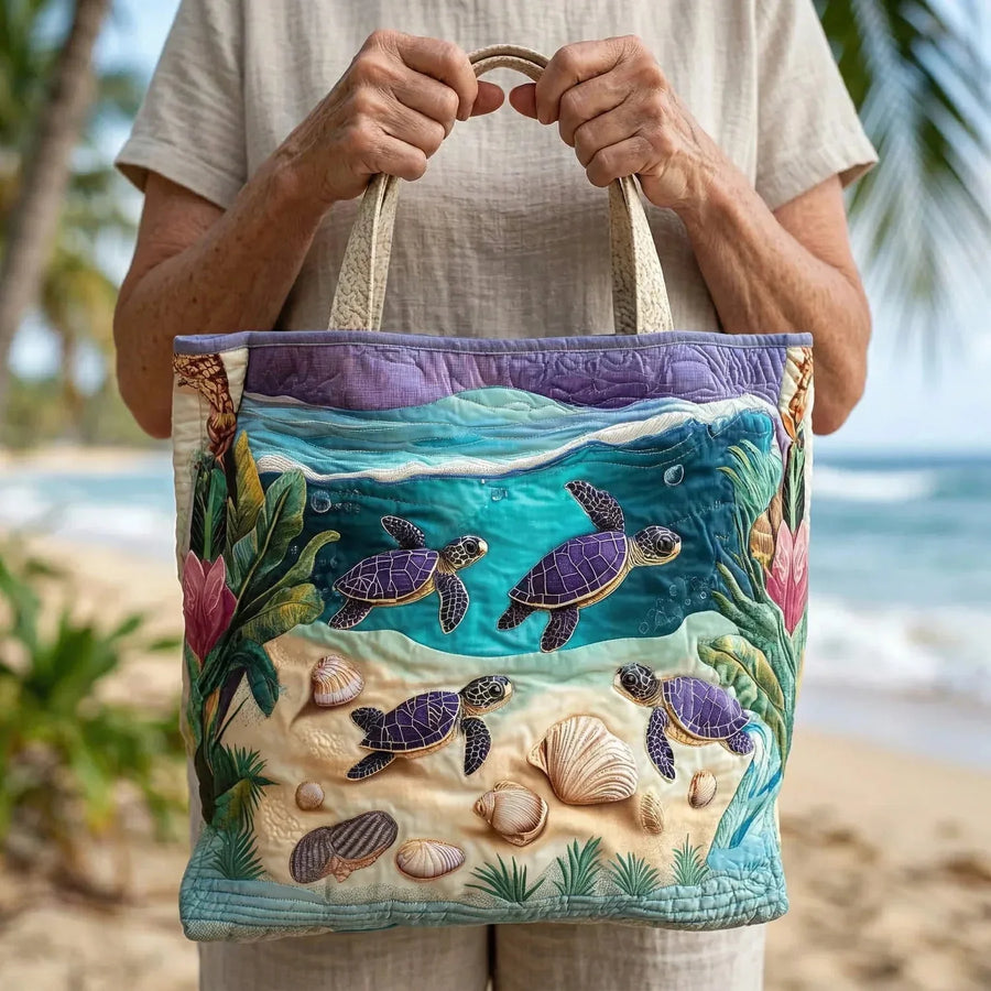 Eudora | Lagoon Spirit Quilted Tote