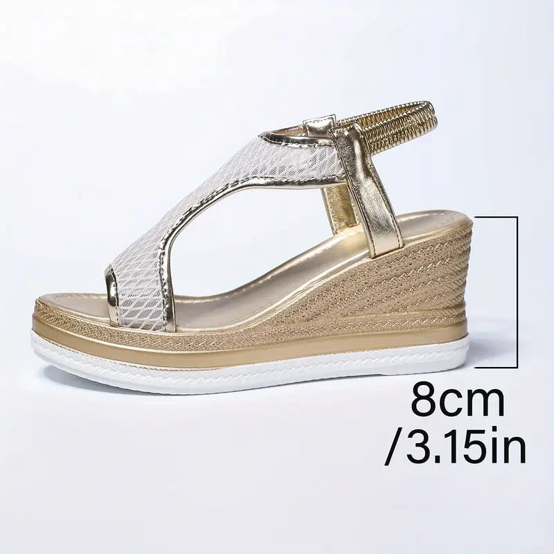 Nerisse | Mesh Wedge Sandals