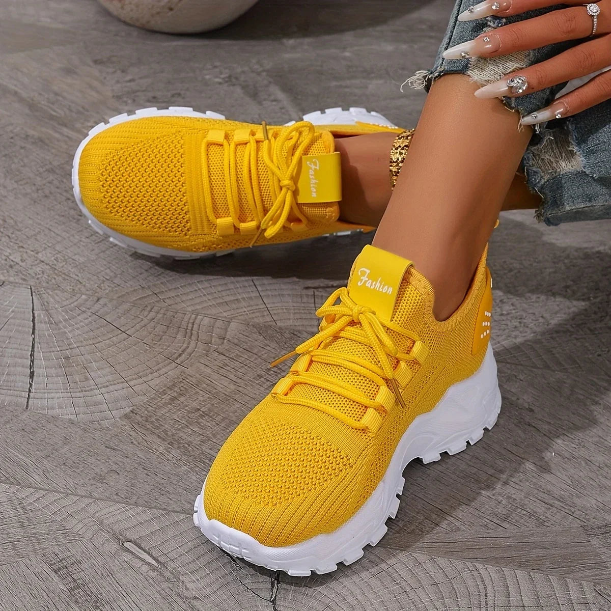 Sybil | Breathable Knit Sneakers