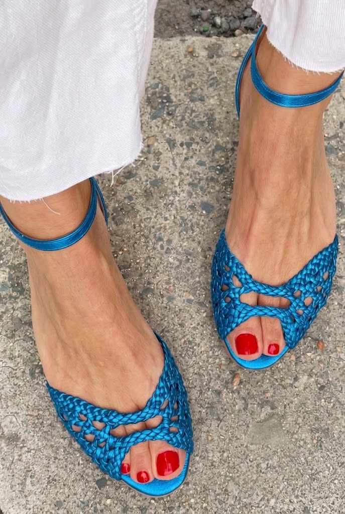 Isadora™ | Gold Braided Sandals