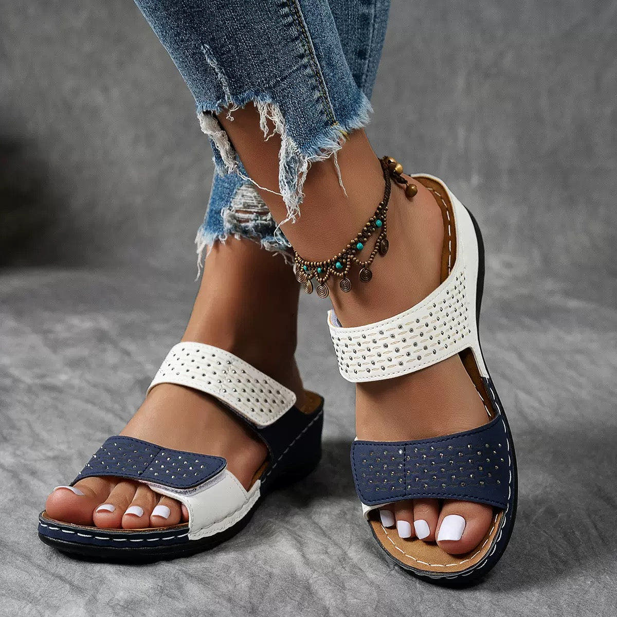 Antonella | Dual-Strap Ergonomic Sandals