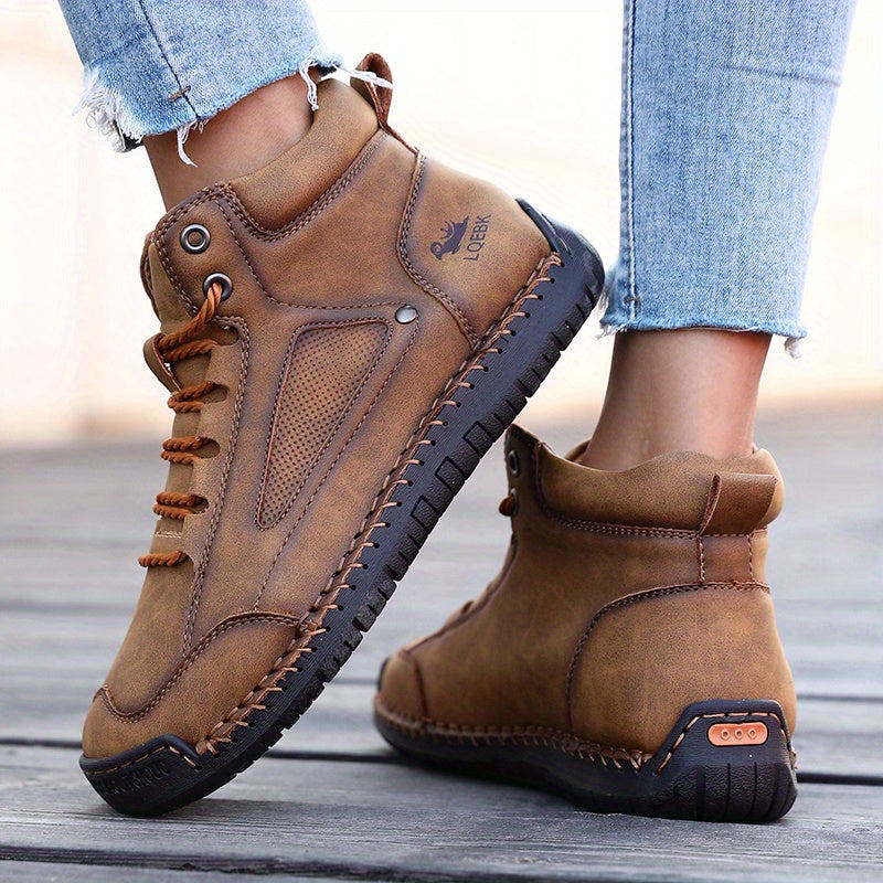 Alfreda | Mid-Top Lace-Up Comfort Sneakers