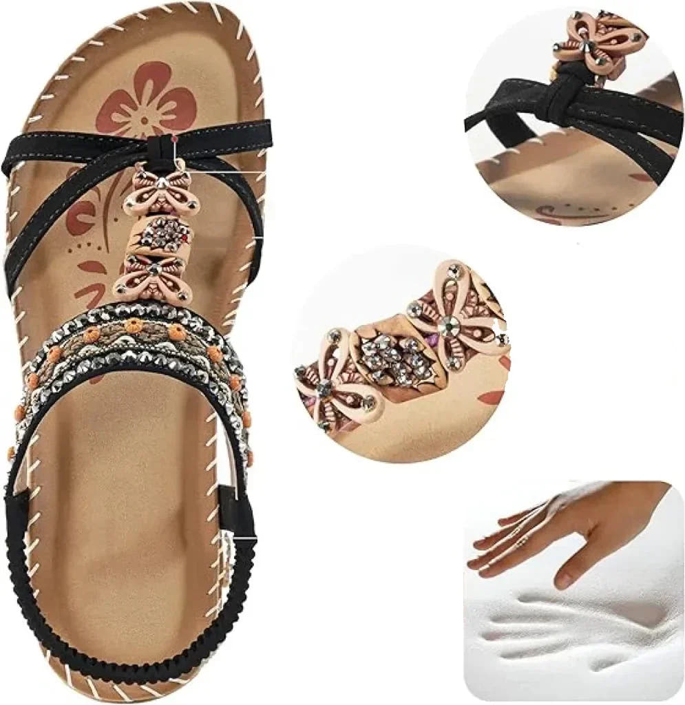 Azura | Beaded Boho Sandals
