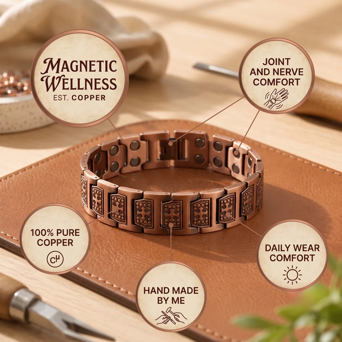 Forde Men's Copper Bracelet