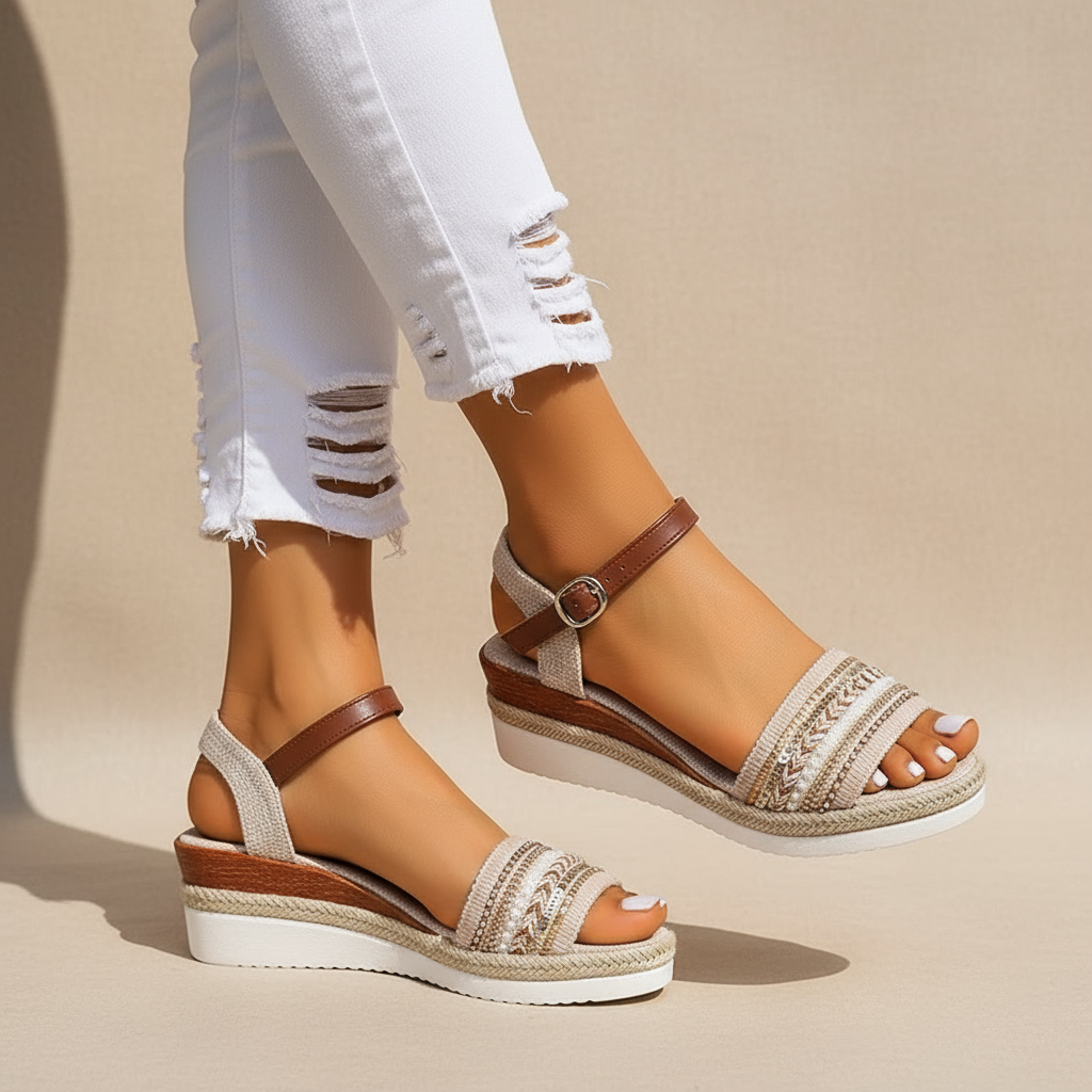 Dixie | Beaded Boho Casual Sandals