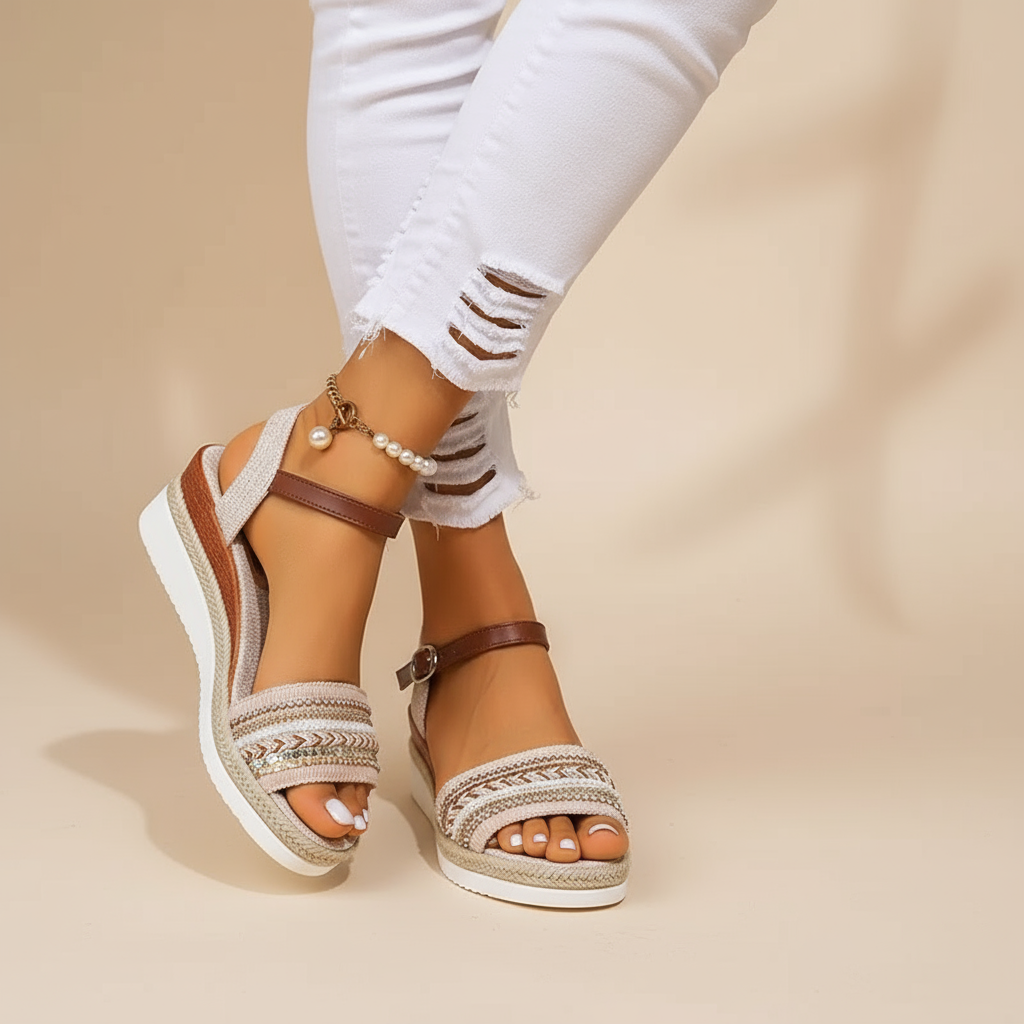 Dixie | Beaded Boho Casual Sandals