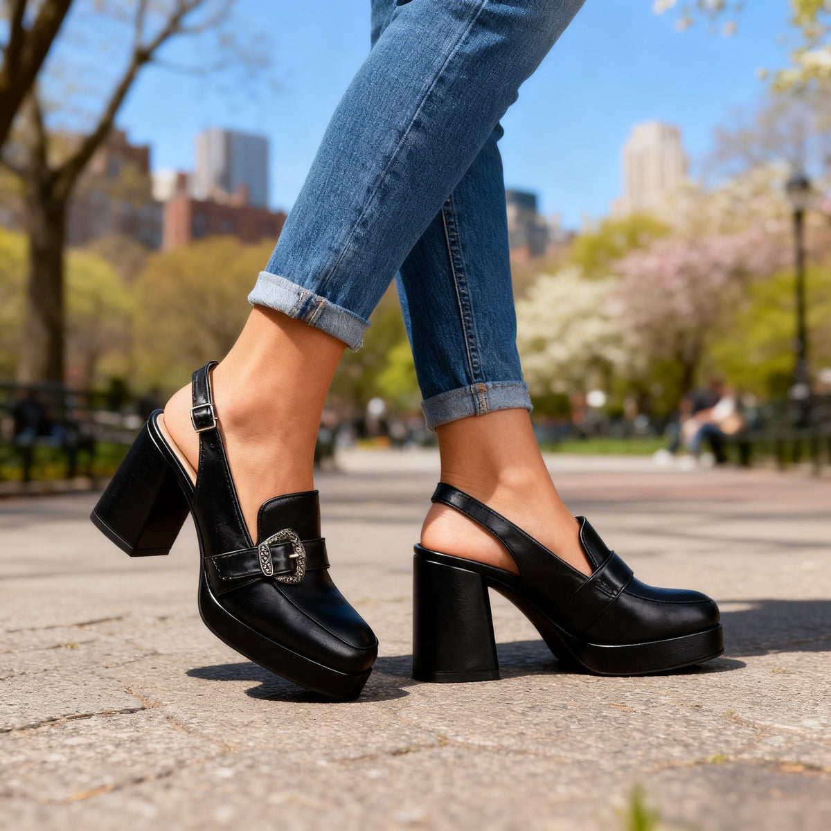 Arianna | Comfort Slingback Heels