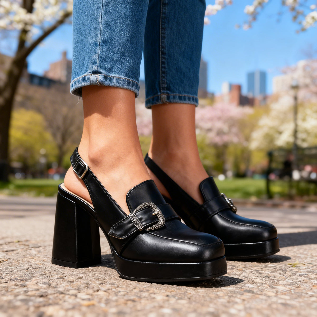 Arianna | Comfort Slingback Heels