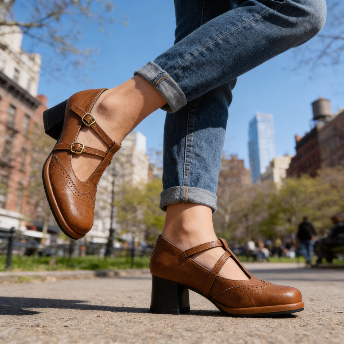 Alaina | Comfort Brogue Loafers