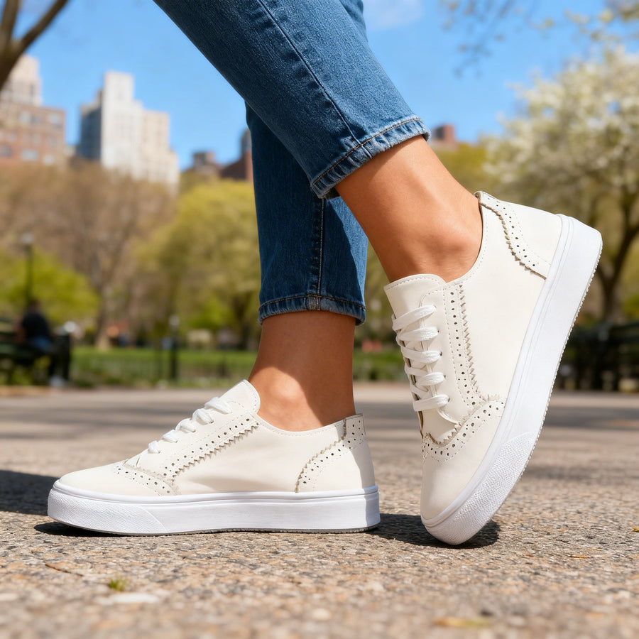 Aurelie | Comfort Brogue Sneakers
