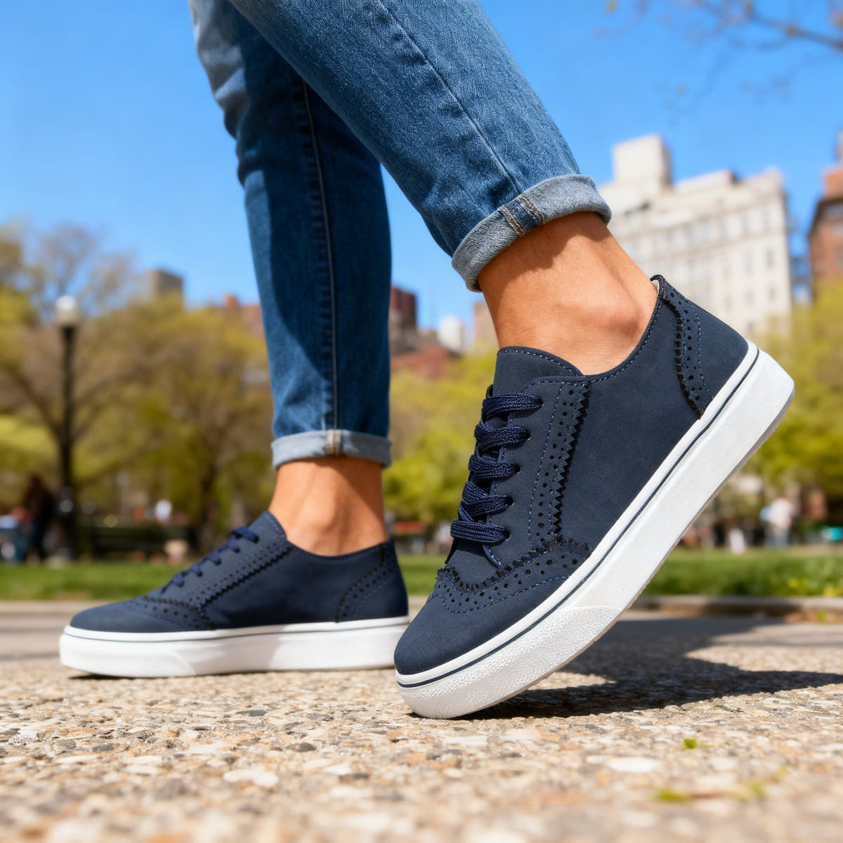 Aurelie | Comfort Brogue Sneakers