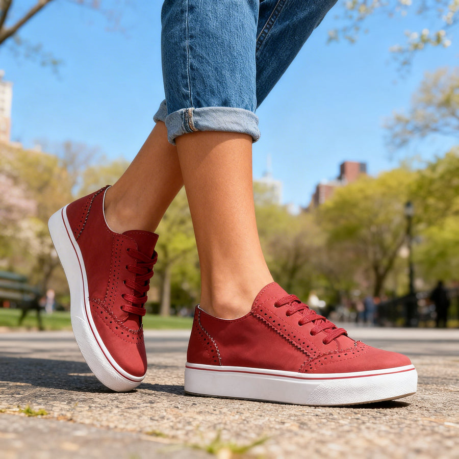 Aurelie | Comfort Brogue Sneakers