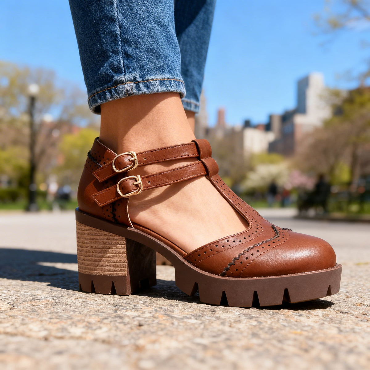 Adelina | Comfort Brogue Loafers